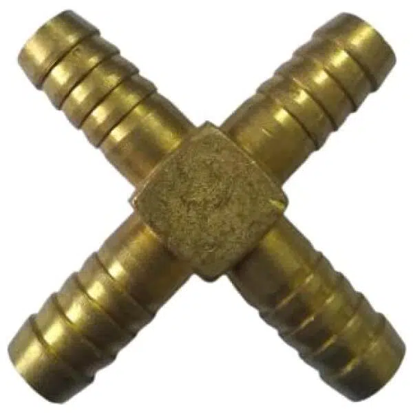 Brass 4 Way Cross Joint