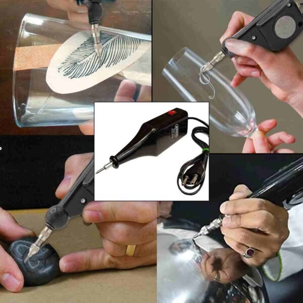 Electric Metal Engraving Pen 230V Handy Carbide Tipped Machine - Image 4