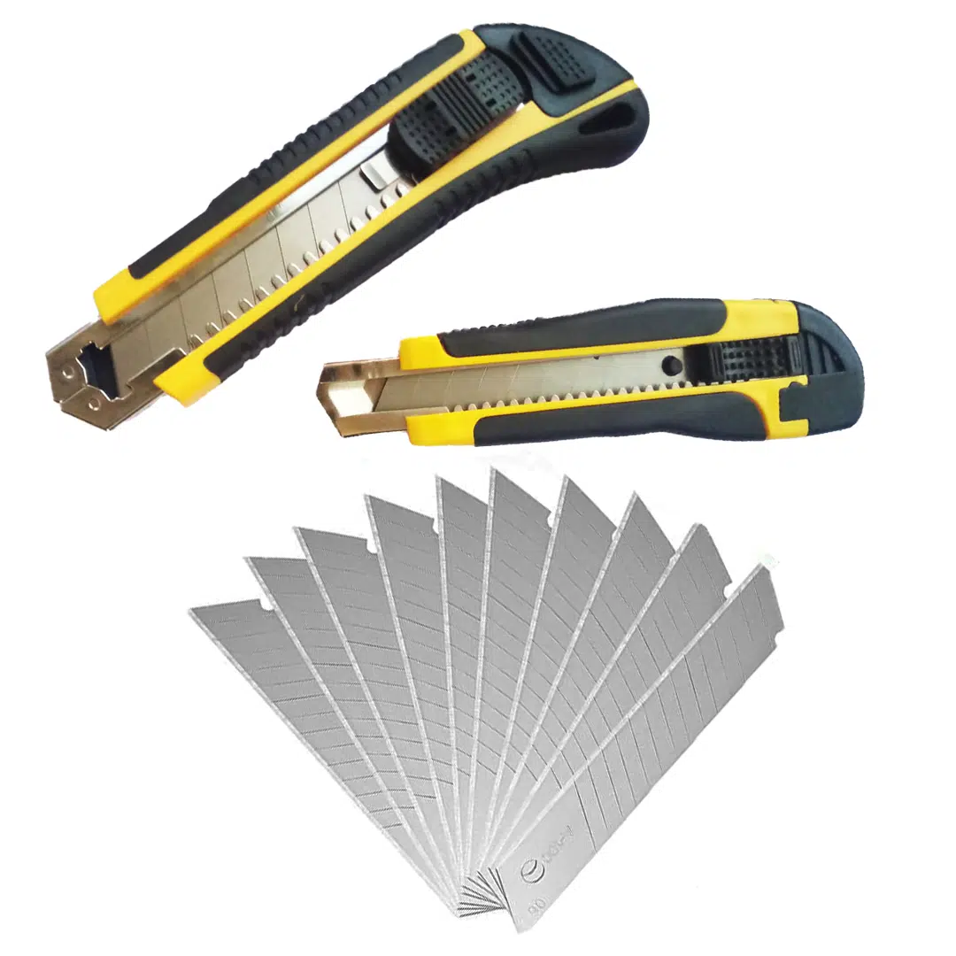2pcs-Paper cutter with Replacement Blades-10pcs (18mm)