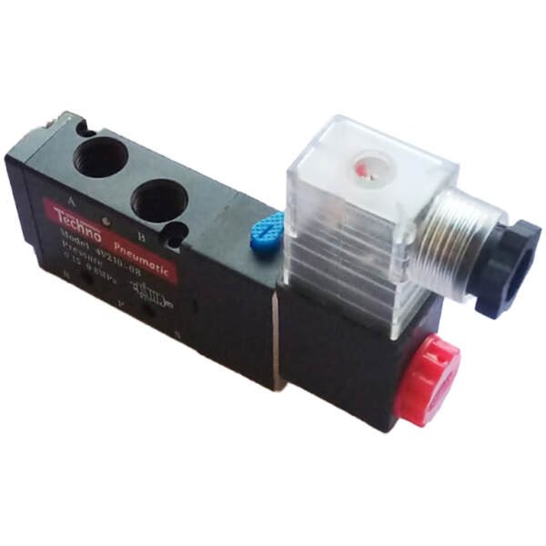 DC Single Solenoid Valve 4V-210-08-1/4 Inch-5/2 Way-12V