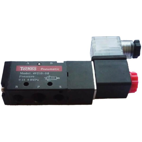 DC Single Solenoid Valve 4V-210-08-1/4 Inch-5/2 Way-12V - Image 3