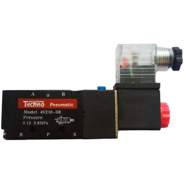 DC Single Solenoid Valve 4V-210-08-1/4 Inch-5/2 Way-12V - Image 4