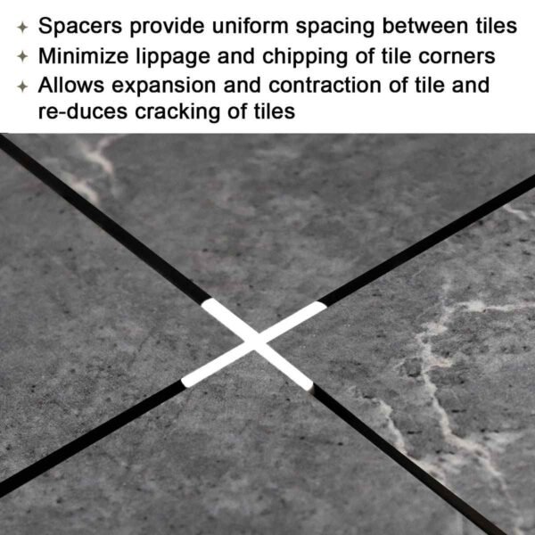 Tile Spacer 3MM Floor Spacers Pack of 100 - Image 3