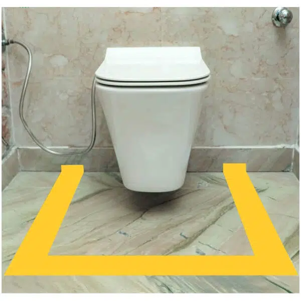 Self Adhesive Floor Marking Tape Yellow 2 Inch - Image 5
