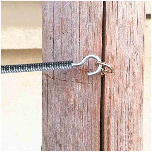 Curtain Wire Spring Steel Cord Cable Kit with Hooks and Eyes - Image 4