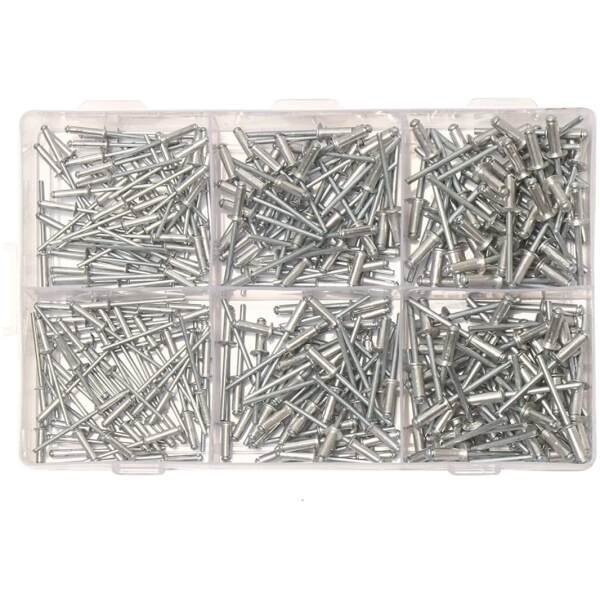 300pcs Assorted Blind (POP) Rivets in Three-1/8"x1/2", 5/32x1/2" & 3/16"x1/2" - Image 6