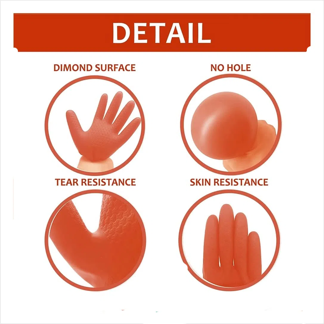 Rubber Hand Gloves 10inch - Image 5