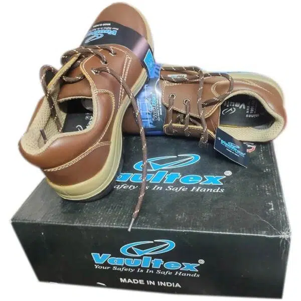 Vaultex Leather Safety Shoes Colour:Brown - Image 5