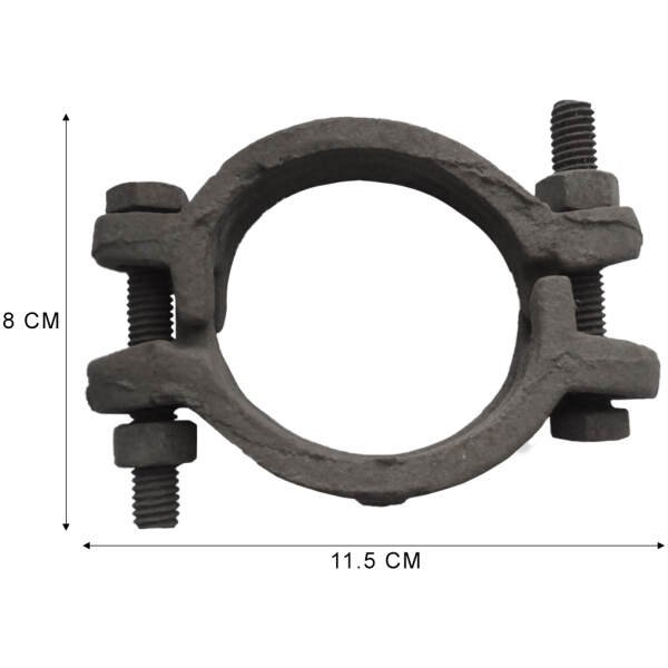 C.I Double Bolt Hydraulic Hose Clamp No. 68- 2 1/2 INCH - Image 3