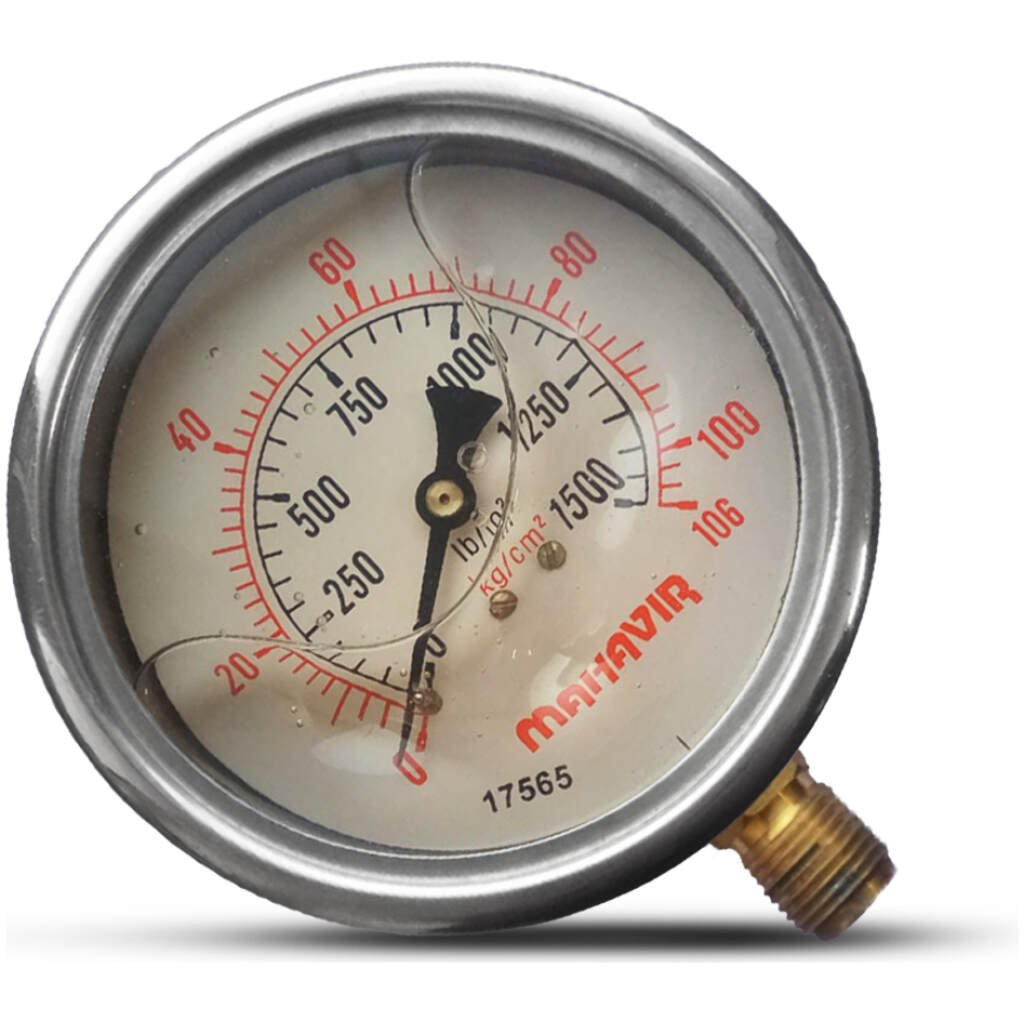 SS Glycerin Filled Pressure Gauge Implemental