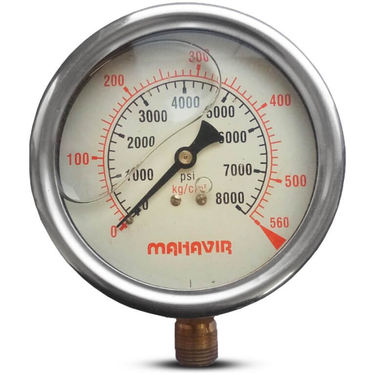 SS Glycerin Filled Pressure Gauge Implemental