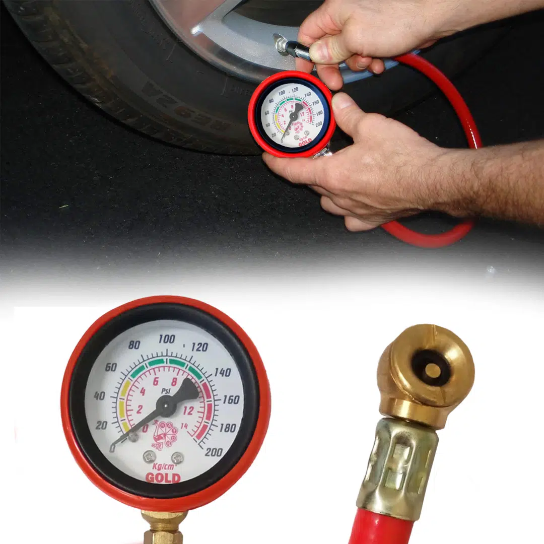 Mayur Tyre Pressure Gauge Hose Type 0-200 PSI Size: 50mm - Image 8