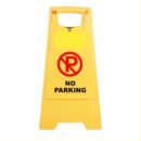 No Parking Sign Board Yellow sign Stand