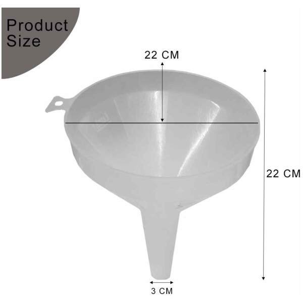 Oil Transparent Plastic Funnel (Keep) - Image 2