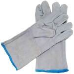 Leather Welding Safety Gloves Blue Colour 12Inch