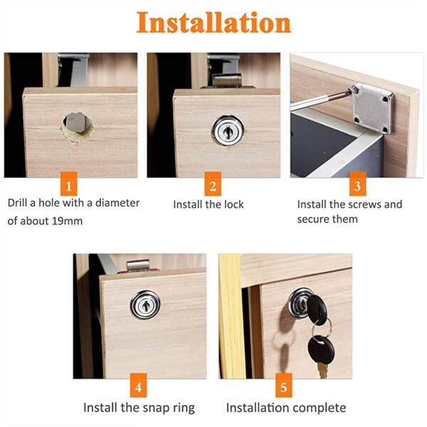 Almirah Door & Cupboard Lock - Image 4