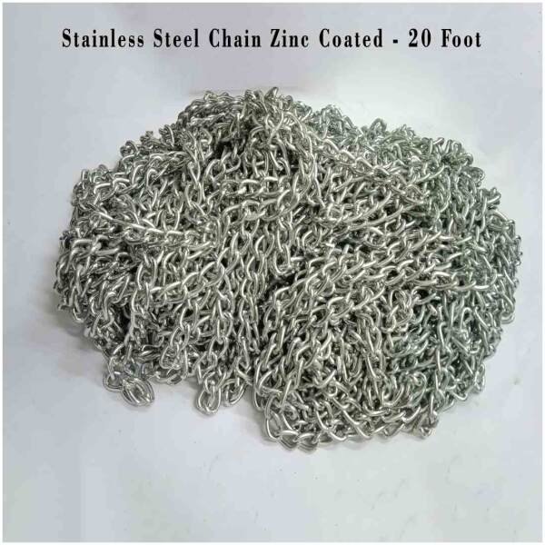 Stainless Steel Chain Zinc Coated - 20Foot - Image 3