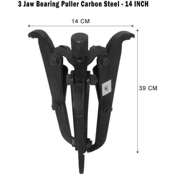 Three Jaw Bearing Puller Carbon Steel - 14 INCH - Image 3