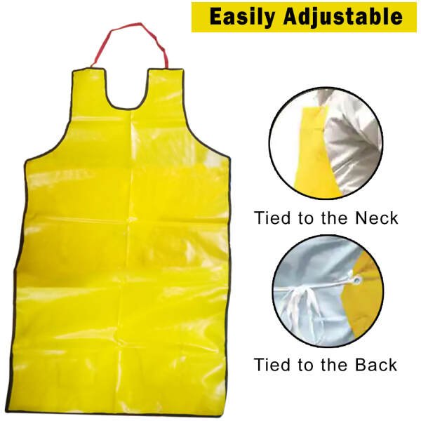 Yellow Pvc Chemical Aprons (26 x 48 inch) - Image 4