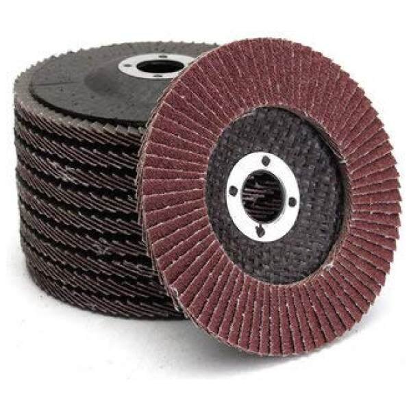 Aluminum Oxide Sanding Flap Disc 60 Grit- 4 Inch (10Pcs) 