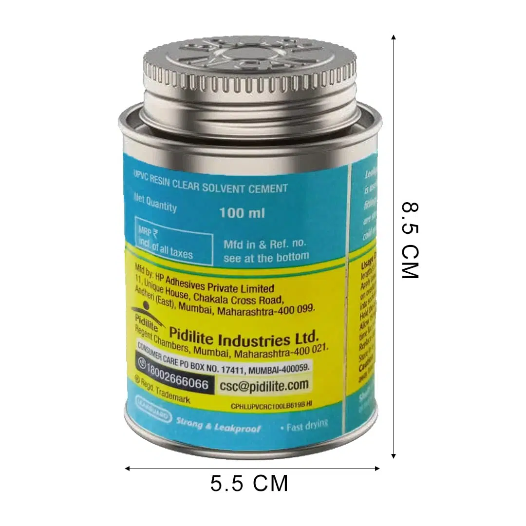 Leak Guard UPVC Resin Clear Solvent Cement 100ML - Image 3