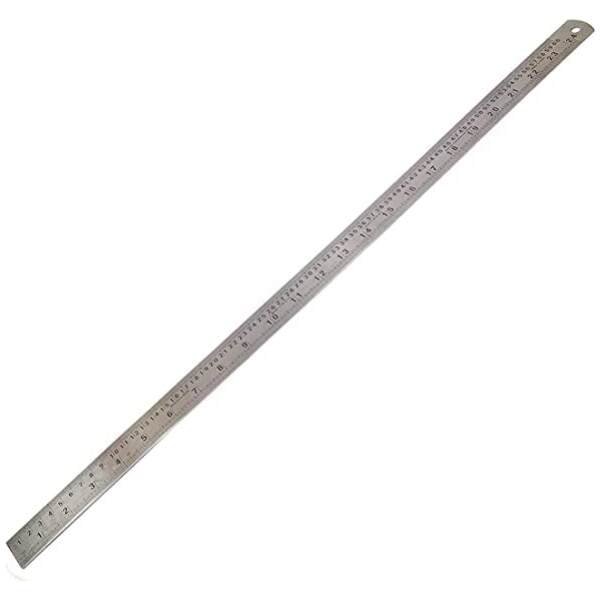 Stainless Steel Ruler Machinist Engineer Ruler, Metric Ruler (60 Cm / 24 Inch)