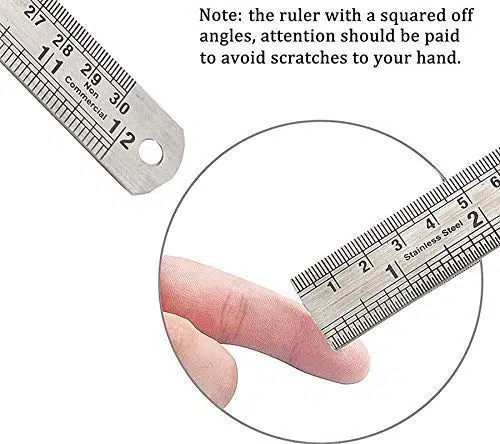 Stainless Steel Machinist Engineer Ruler Metric Ruler (100CM / 40 Inch) - Image 6