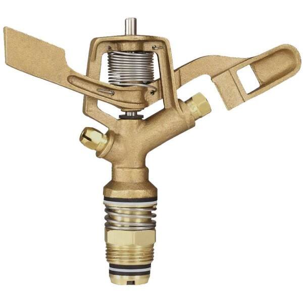 Brass Automatic Rotating Sprinkler with Nozzle Thread - 3/4INCH