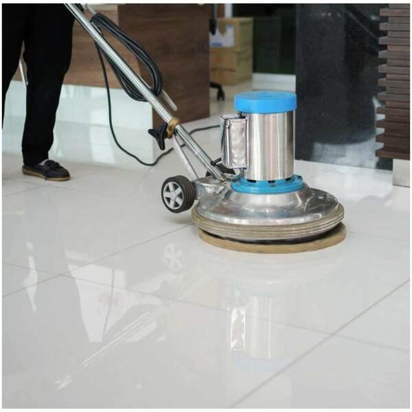 Floor pad 17 Inch - Attached with Single Disc Floor Scrubber & Polisher Machine - Image 5