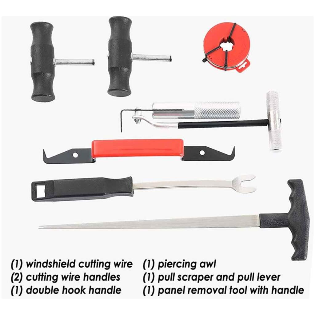 Megha Windshield Removal Tool Kit | Glass Cutting & Seal Puller Set ...