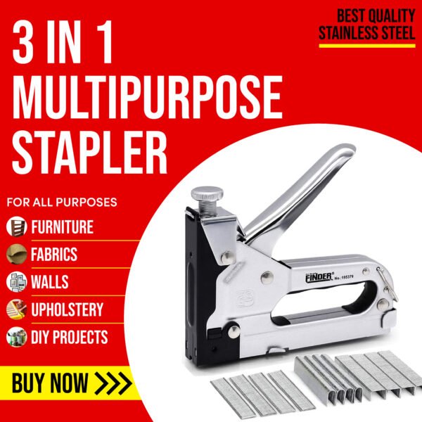 Finder Stapler 3 in 1 Multipurpose Upholstery 600 Stapler Pins - Image 3