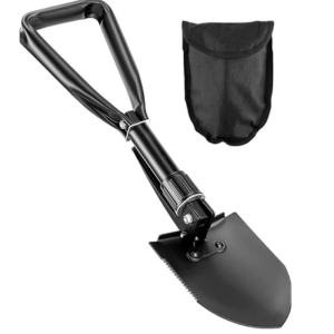 Mini Shovel 18 Inch Portable High Carbon Steel Folding Mini Shovel for Outdoor Camping Backpacking Emergency Home Garden