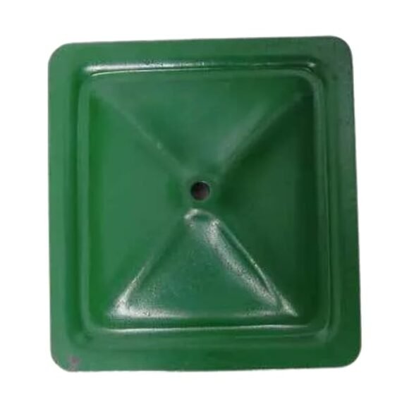 Diesel Engine Block Plate, Green Metal, Industrial Grade Engine Component